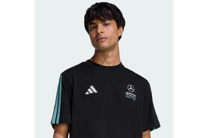 Adidas Performance Mercedes - AMG Petronas Formula 1 DNA Ανδρικό Κοντομάνικο T-Shirt Μαύρο, Τυρκουάζ, Λευκό