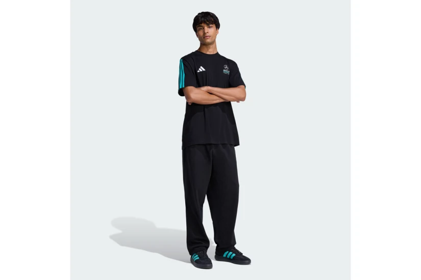 Adidas Performance Mercedes - AMG Petronas Formula 1 DNA Ανδρικό Κοντομάνικο T-Shirt Μαύρο, Τυρκουάζ, Λευκό