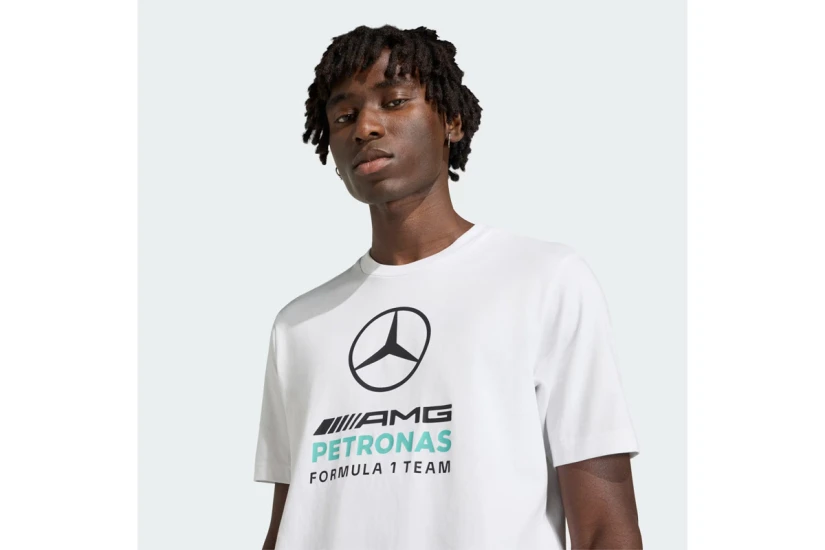 Adidas Performance Mercedes-AMG Petronas F1 DNA Graphic Ανδρικό Κοντομάνικο T-Shirt Λευκό