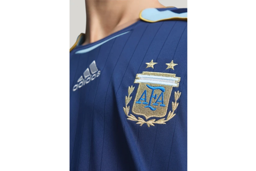Adidas Performance Argentina Away Jersey 2006 Ανδρική Ποδοσφαιρική Φανέλα Μπλε Σκούρο, Γαλάζια, Χρυσή, Λευκή