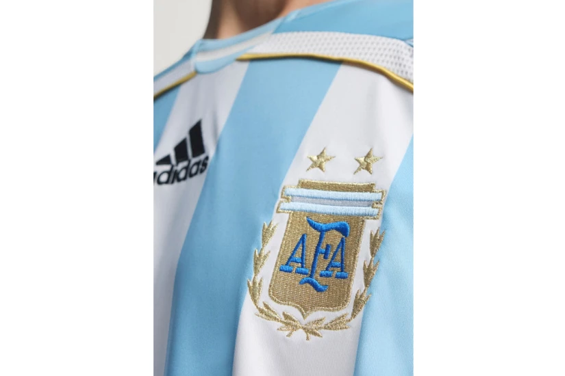 Adidas Performance Argentina Home Jersey 2006 Ανδρική Ποδοσφαιρική Φανέλα Λευκή, Γαλάζια, Μαύρη, Χρυσή