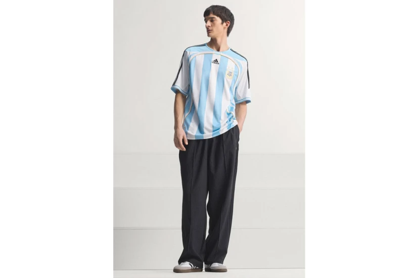 Adidas Performance Argentina Home Jersey 2006 Ανδρική Ποδοσφαιρική Φανέλα Λευκή, Γαλάζια, Μαύρη, Χρυσή