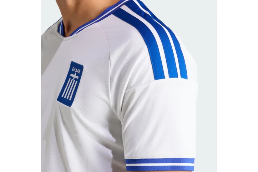 Adidas Performance 2026 Εντός Έδρας Ανδρική Ποδοσφαιρική Φανέλα Εθνικής Ελλάδας Λευκή, Μπλε