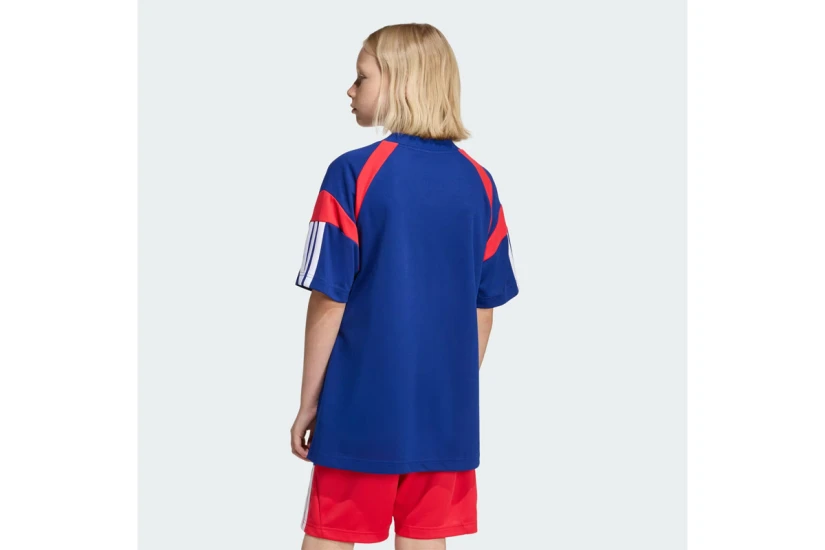 Adidas Performance House Of Tiro V-Neck Παιδικό Κοντομάνικο T-Shirt Μπλε, Κόκκινο, Λευκό