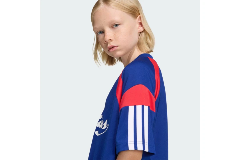 Adidas Performance House Of Tiro V-Neck Παιδικό Κοντομάνικο T-Shirt Μπλε, Κόκκινο, Λευκό