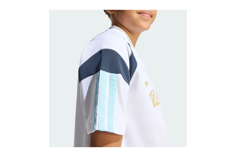 Adidas Performance House Of Tiro Παιδικό Κοντομάνικο T-Shirt Λευκό, Μπεζ, Μπλε Σκούρο, Γαλάζιο