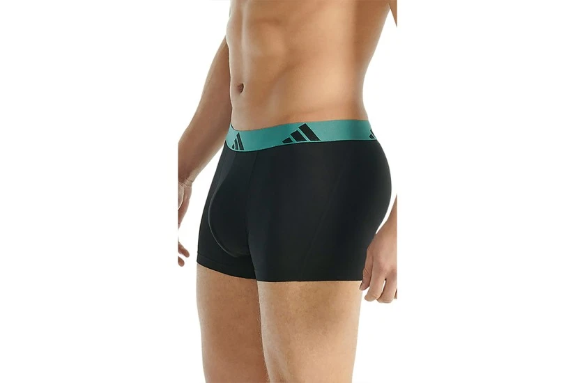 Adidas Performance Active Flex Cotton Ανδρικά Boxer Εσώρουχα Μαύρα 3 Τεμάχια