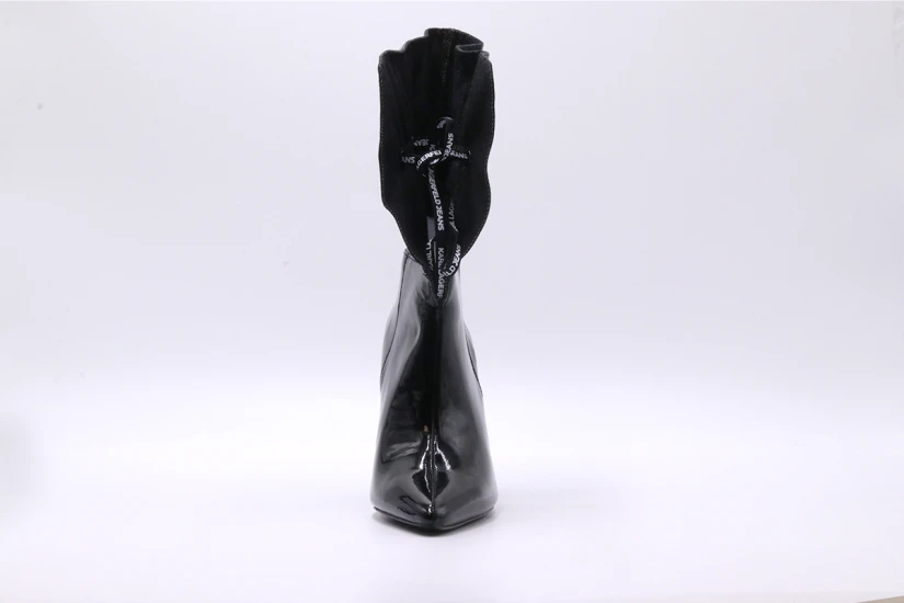 Karl Lagerfeld Panache Fold Down Boots Γυναικεία Μποτάκια Μαύρα