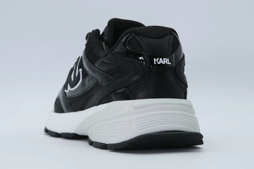 Karl Lagerfeld Orion Sidetrim Mix Ανδρικά Sneakers Μαύρα, Λευκά
