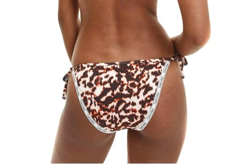 Calvin Klein String Side Tie Print Μαγιό Bikini Bottom Γυναικείο (KW0KW01862 0HE)