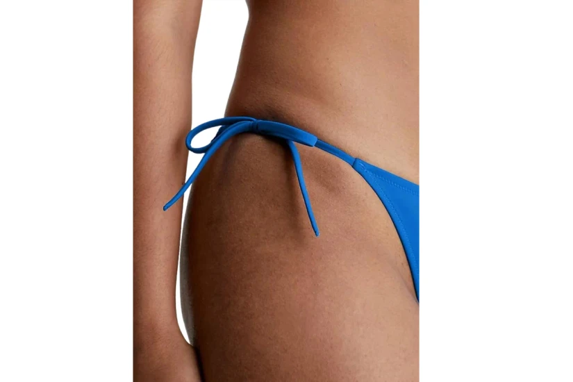 Calvin Klein Side Tie Γυναικείο Μαγιό Bikini Bottom Μπλε, Μαύρο