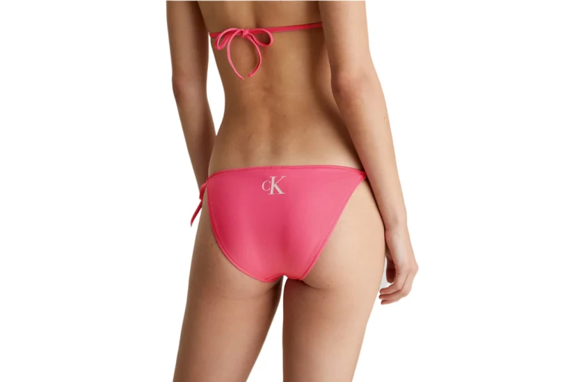 Calvin Klein Side Tie Γυναικείο String Μαγιό Bikini Bottom Φούξια