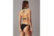 Calvin Klein Monogram Triangle Γυναικείο Μαγιό Bikini Top Μαύρο