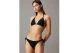 Calvin Klein Monogram Triangle Γυναικείο Μαγιό Bikini Top Μαύρο