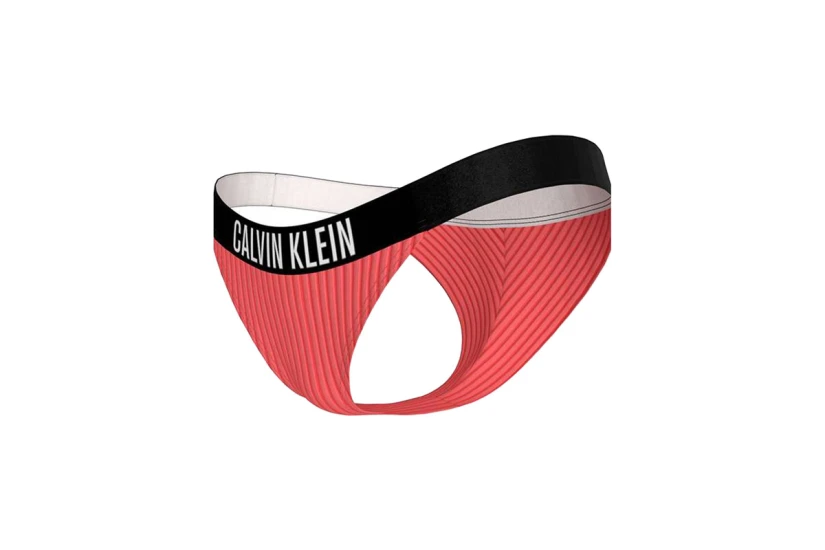 Calvin Klein Intense Power Γυναικείο Brazilian Μαγιό Bikini Bottom Κοραλλί