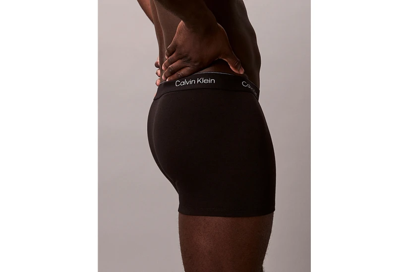 Calvin Klein Relaxed Dart Ανδρικά Εσώρουχα Μπόξερ Μαύρα 3 Τεμάχια