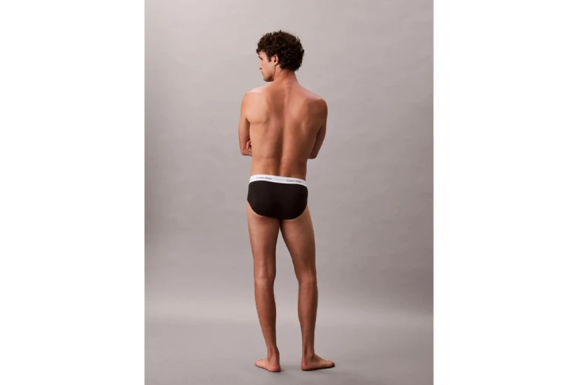 Calvin Klein Icon Cotton Stretch Ανδρικά Εσώρουχα Σλιπ 3-Τεμάχια
