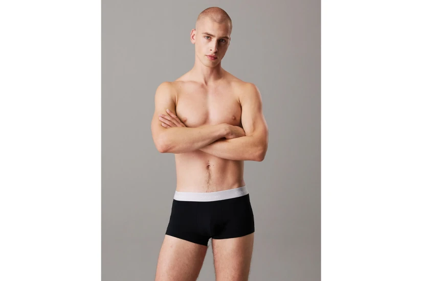 Calvin Klein Icon Ανδρικά Εσώρουχα Μπόξερ Μαύρα 3 Τεμάχια