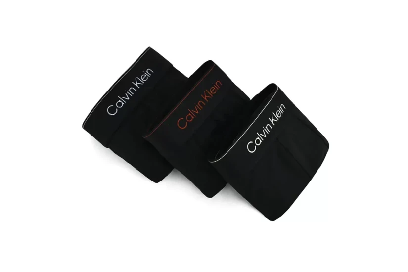 Calvin Klein Icon Ανδρικά Εσώρουχα Μπόξερ Μαύρα 3 Τεμάχια