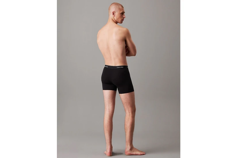 Calvin Klein Icon Ανδρικά Εσώρουχα Μπόξερ Μαύρα 3 Τεμάχια
