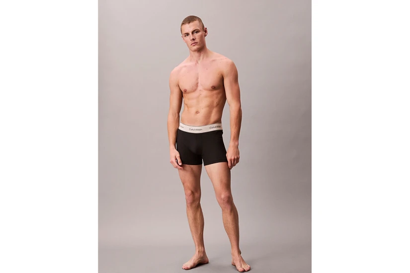 Calvin Klein Heritage Ανδρικά Εσώρουχα Μπόξερ Μαύρα 3 Τεμάχια