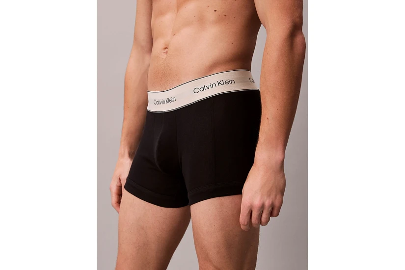 Calvin Klein Heritage Ανδρικά Εσώρουχα Μπόξερ Μαύρα 3 Τεμάχια