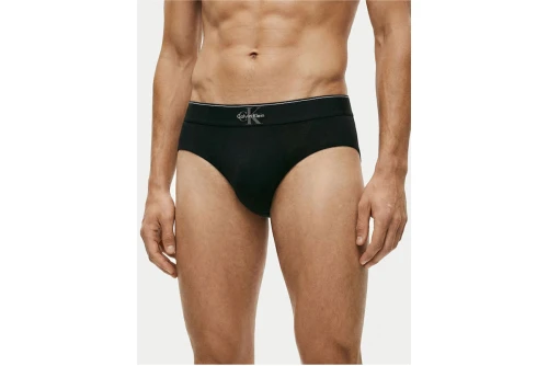 Calvin Klein Graphic Monogram Cotton Stretch Εσώρουχο Σλιπ 3-Τεμάχια (LV00NB4471 UB1)
