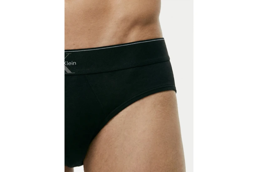 Calvin Klein Graphic Monogram Ανδρικά Εσώρουχα Σλιπ Μαύρα 3-Τεμάχια