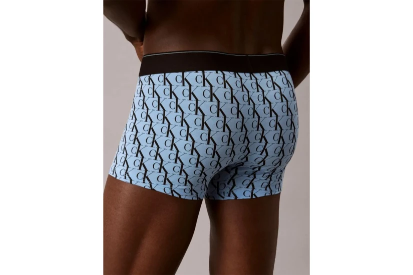 Calvin Klein Graphic Monogram Ανδρικά Εσώρουχα Boxer Μαύρα, Γαλάζια, Λευκά 3 Τεμάχια