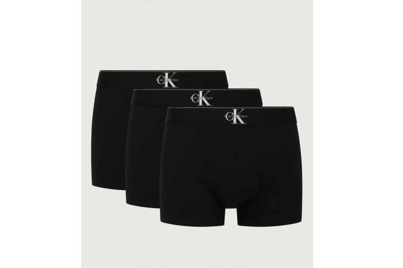 Calvin Klein Graphic Monogram Ανδρικά Εσώρουχα Boxer Μαύρα 3-Τεμάχια