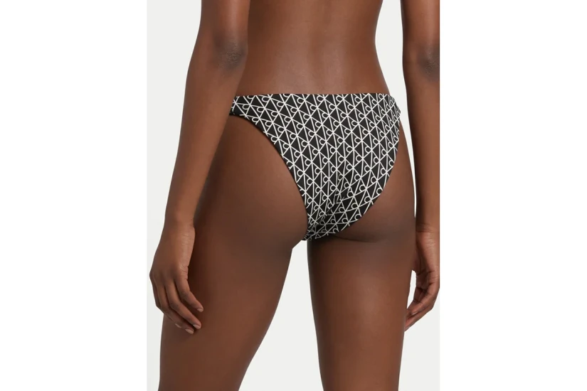 Calvin Klein Icon Γυναικείο Μαγιό Bikini Bottom Μαύρο, Λευκό