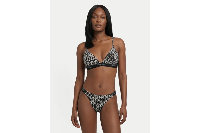 Calvin Klein Icon Γυναικείο Μαγιό Bikini Bottom Μαύρο, Λευκό