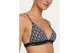 Calvin Klein Icon Γυναικείο Μαγιό Bikini Top Μαύρο, Λευκό