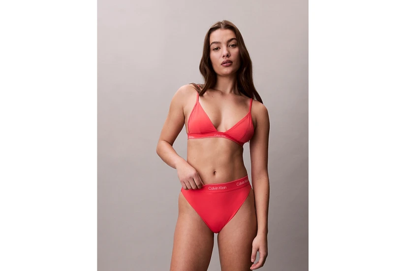 Calvin Klein Icon Γυναικείο Μαγιό Bikini Top Κοραλλί