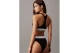 Calvin Klein High Leg Γυναικείο Εσώρουχο Σλιπ Μαύρο, Λευκό