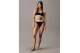 Calvin Klein High Leg Γυναικείο Εσώρουχο Σλιπ Μαύρο, Λευκό