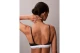 Calvin Klein Lightly Lined Triangle Γυναικείο Bralette Μαύρο, Λευκό