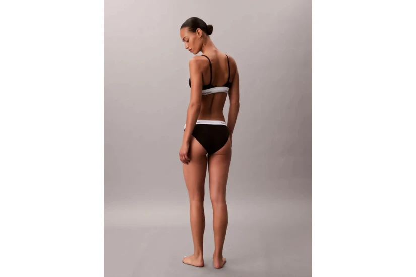 Calvin Klein Icon Cotton Modal Γυναικείο Bralette Μαύρο, Λευκό