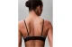 Calvin Klein Triangle Graphic Monogram Γυναικείο Bralette Μαύρο, Λευκό