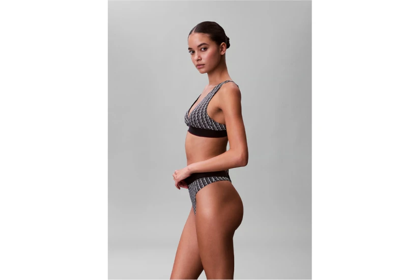 Calvin Klein Stretch Graphic Monogram Γυναικείο Εσώρουχο String
