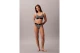 Calvin Klein Unlined Graphic Monogram Γυναικείο Bralette Μαύρο, Λευκό