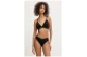 Calvin Klein Icon Cotton Modal Metallic Lightly Lined Γυναικείο Bralette Μαύρο