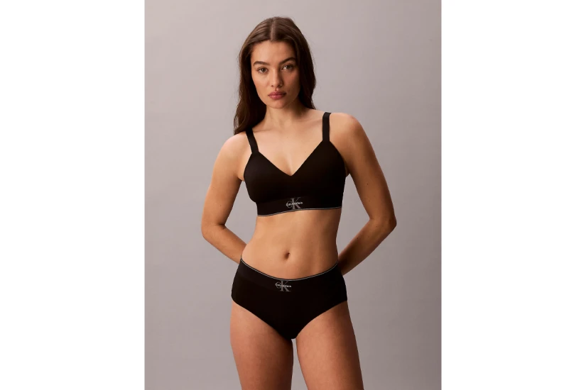 Calvin Klein Lined Γυναικείο Bralette Μαύρο