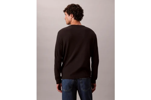 Calvin Klein Waffle Μπλούζα Με Λαιμόκοψη Ανδρική (LV040EM217 UB1)