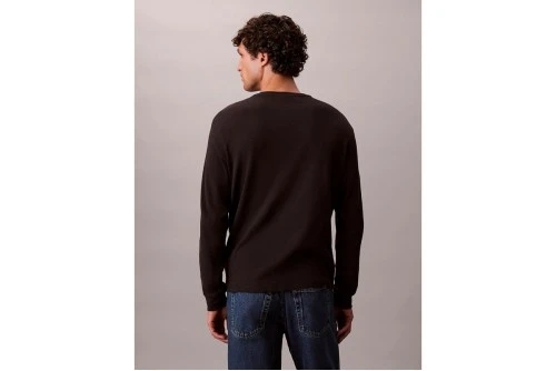 Calvin Klein Waffle Μπλούζα Με Λαιμόκοψη Ανδρική (LV040EM217 UB1)