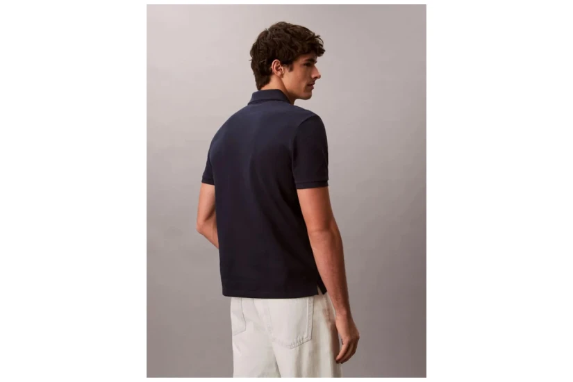 Calvin Klein Ανδρικό Κοντομάνικο Polo Μπλουζάκι Μπλε Σκούρο