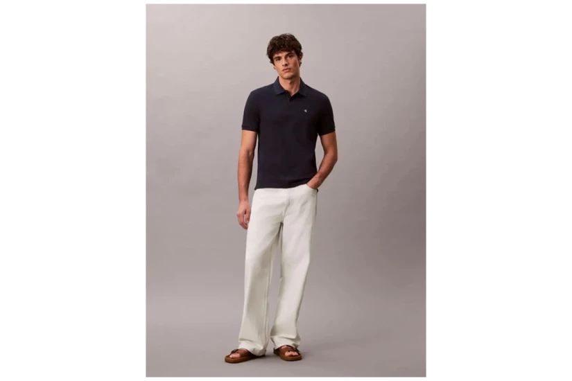 Calvin Klein Ανδρικό Κοντομάνικο Polo Μπλουζάκι Μπλε Σκούρο