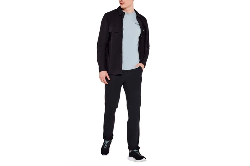 Calvin Klein Signature Ανδρικό Παντελόνι Chino Μαύρο