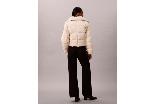 Calvin Klein Corduroy Down Μπουφάν Puffer Γυναικείο (LV044D527G PAS)