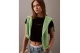 Calvin Klein Γυναικείο Κοντομάνικο Crop Top Μαύρο
